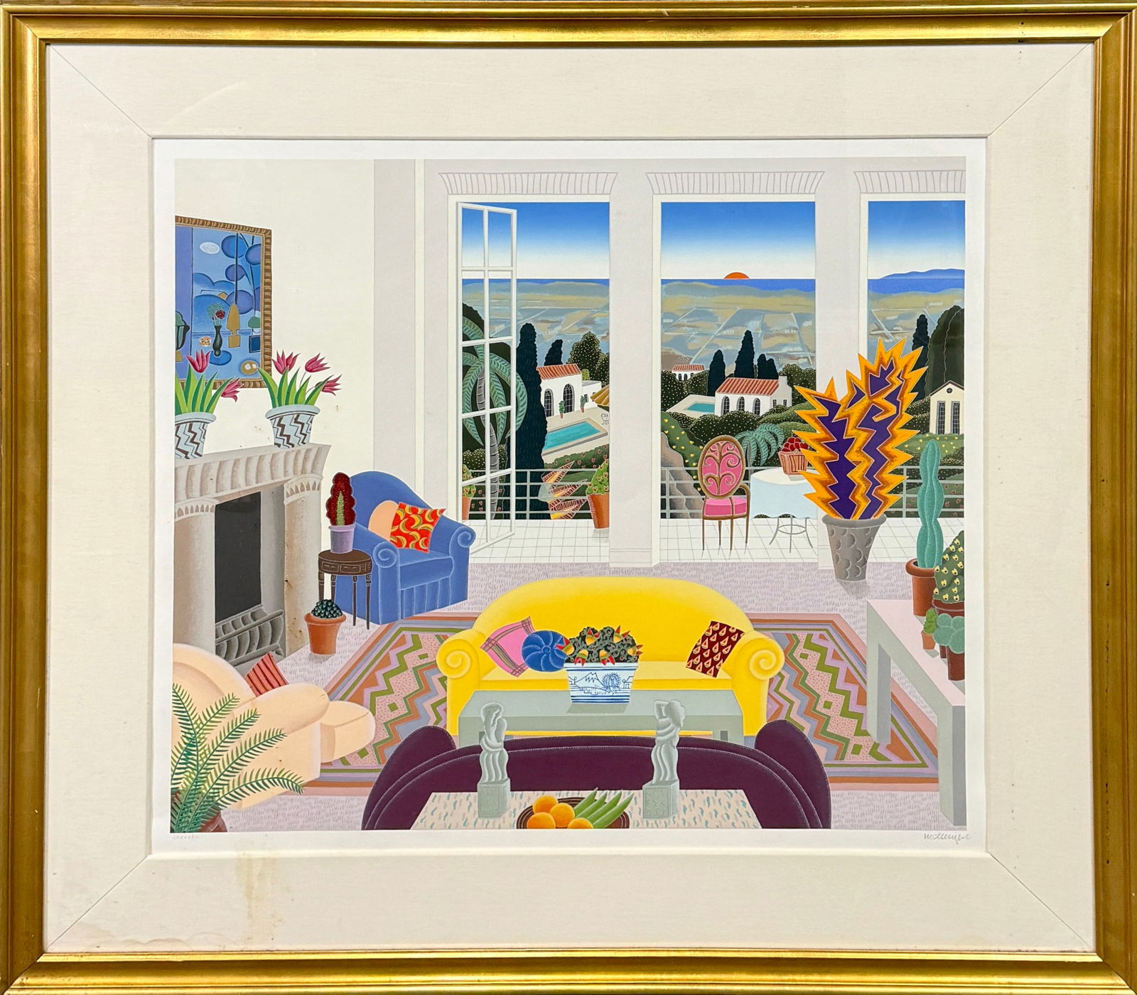 Serigraph by Thomas McKnight, Bel Air (1 of 4)