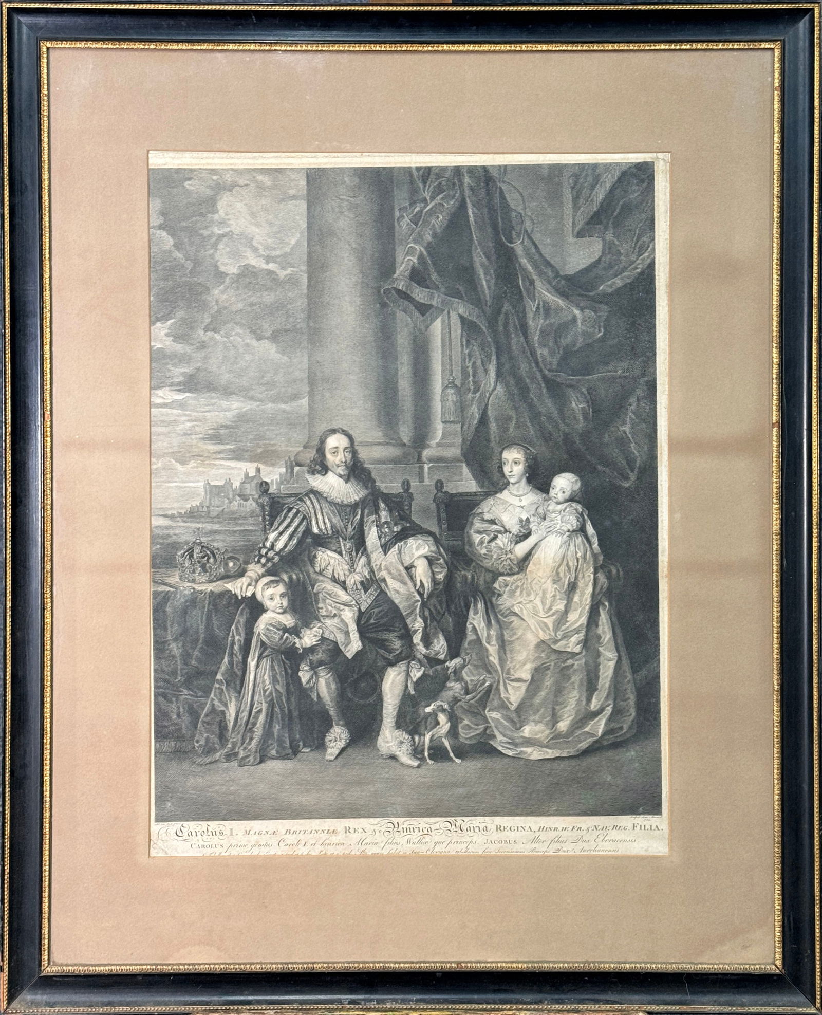 Jean Massard Engraving, King Charles I and His Family (1 of 4)