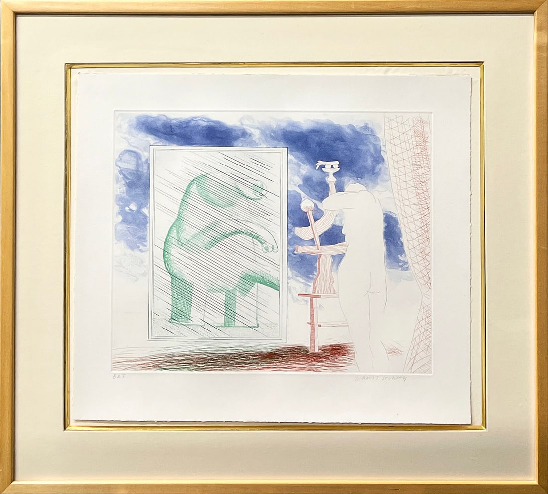 Etching & Aquatint by David Hockney, A Picture of Ourselves (1 of 4)