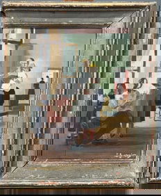 Oil on Board Painting by Pauline Peugniez