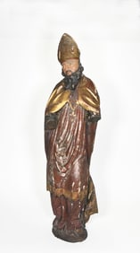 Large Parcel Gilt Polychrome Santos