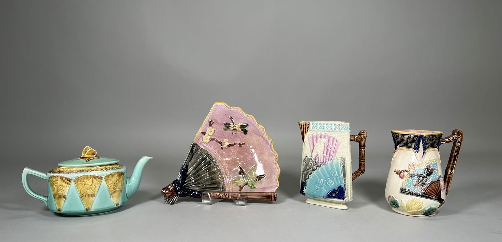 Fan Motif Majolica Group (1 of 3)