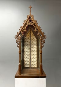 Gothic Revival Gilt Wooden Altar Niche