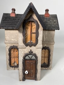 Vintage Miniature Victorian Gothic Revival Dollhouse