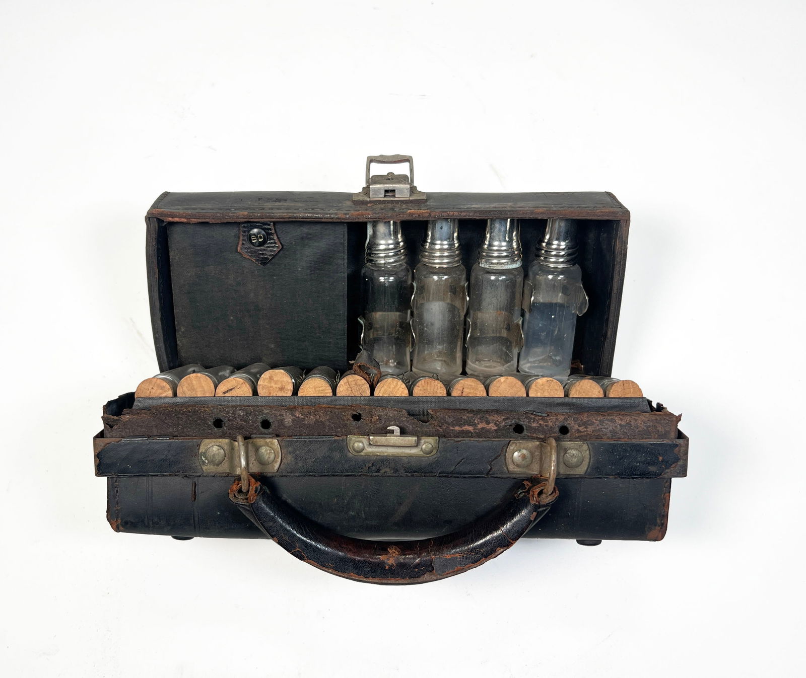 Antique Doctor's Portable Apothecary Kit with Vials (1 of 4)