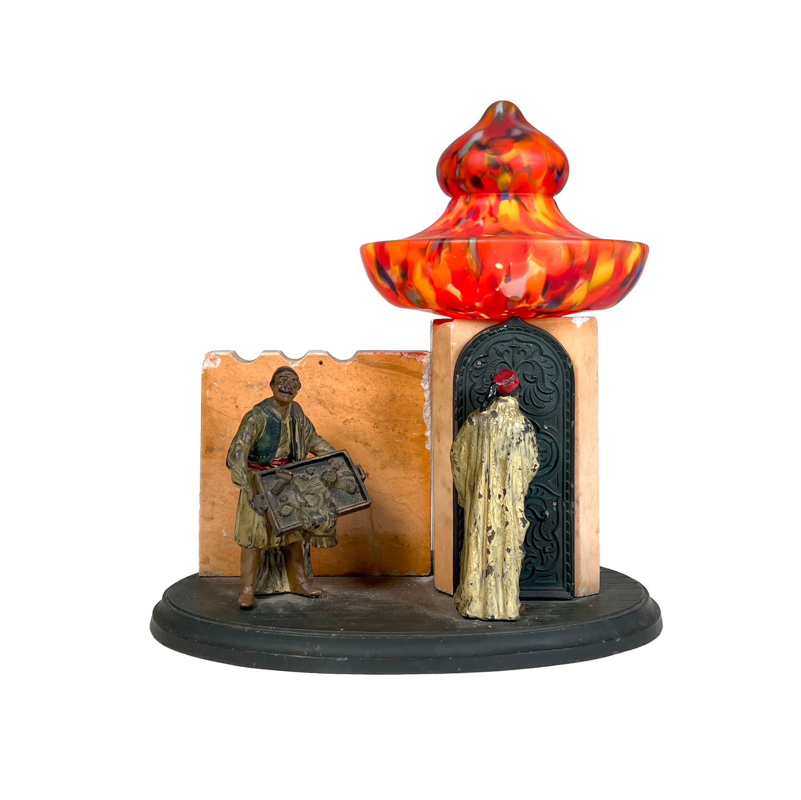 Cold Painted Bronze Orientalist Table Lamp (1 of 8)