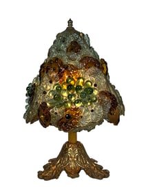 Murano Glass Grape Cluster Table Lamp