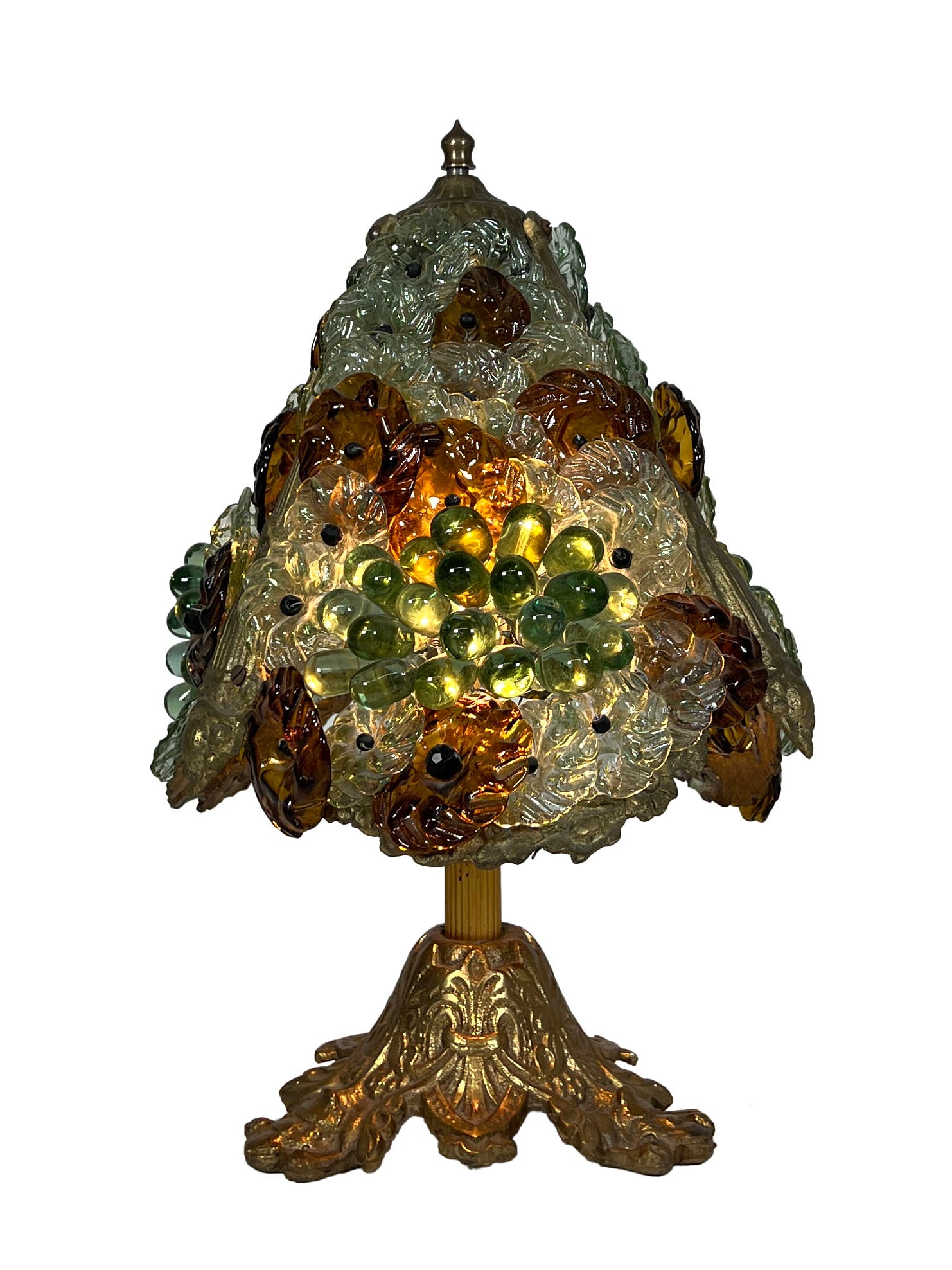 Murano Glass Grape Cluster Table Lamp (1 of 4)