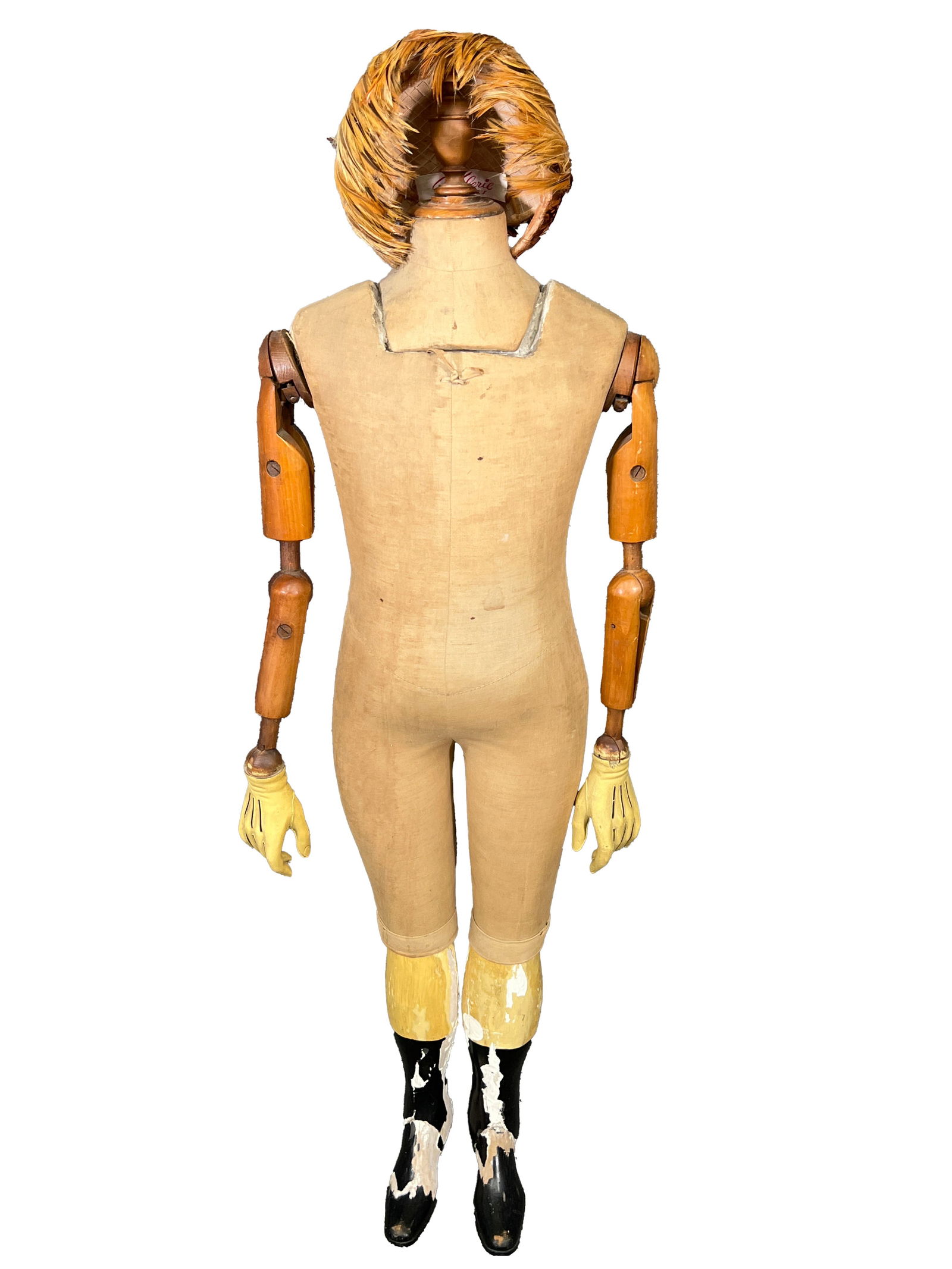 Continental Cloth Covered Papier-Mache Wood Mannequin (1 of 2)