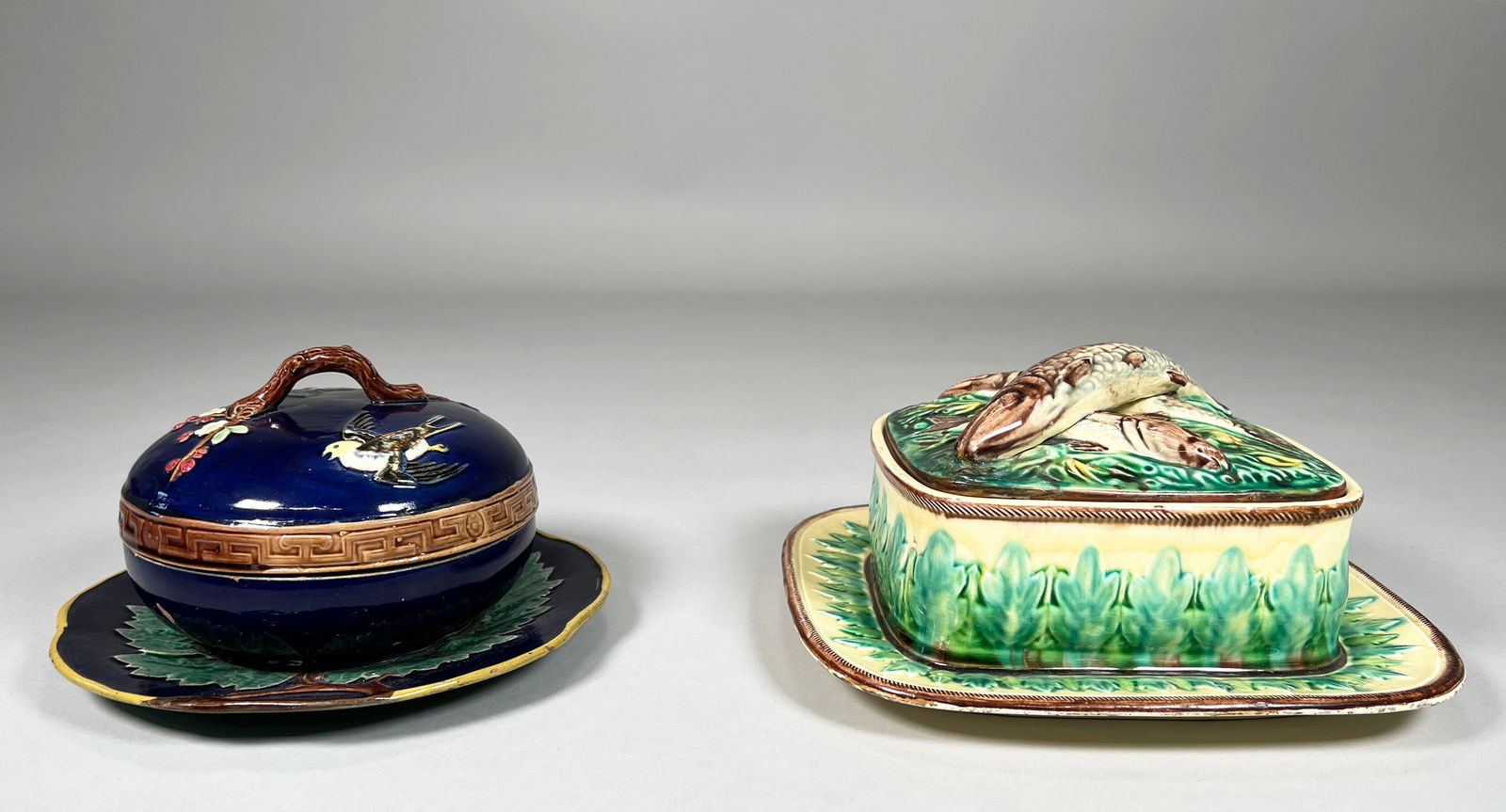 Two Majolica Covered Dishes (1 of 3)