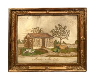 19th Century Silk Needlework by Marie Michelet