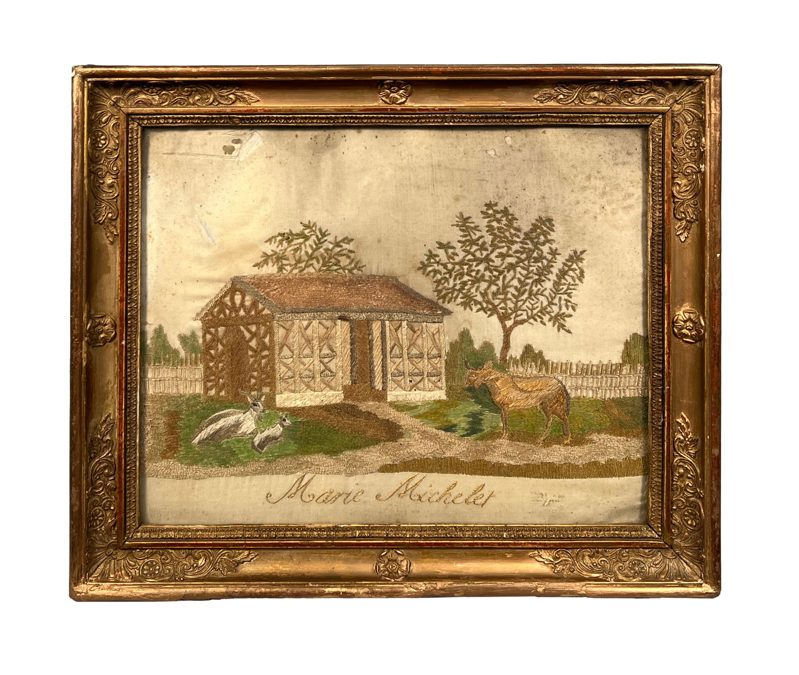 19th Century Silk Needlework by Marie Michelet (1 of 2)