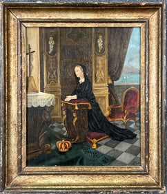 Oil on Board Painting by A Gatta