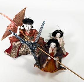 Three Japanese Traditional Dolls
