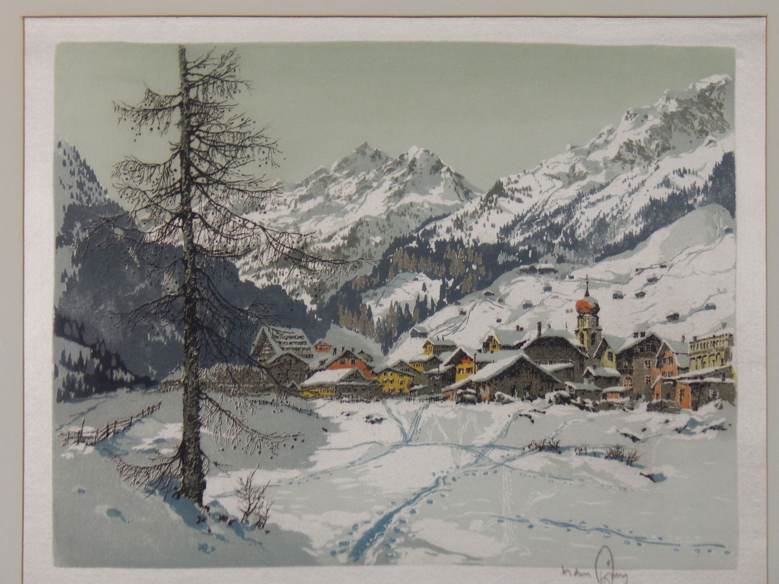 Signed Color Etching by Hans Figura (1 of 5)