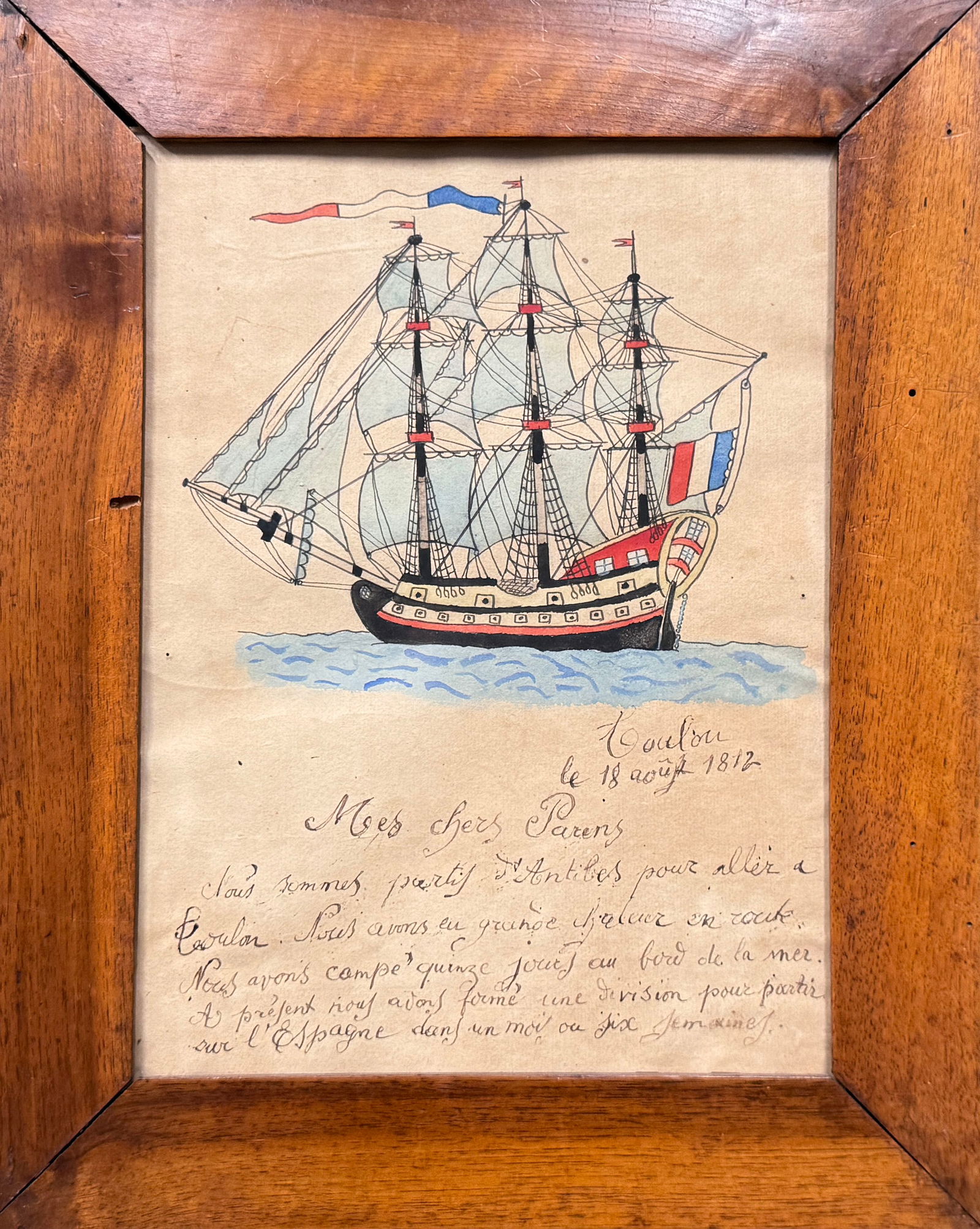 Illustrated French Letter, 1812 (1 of 3)