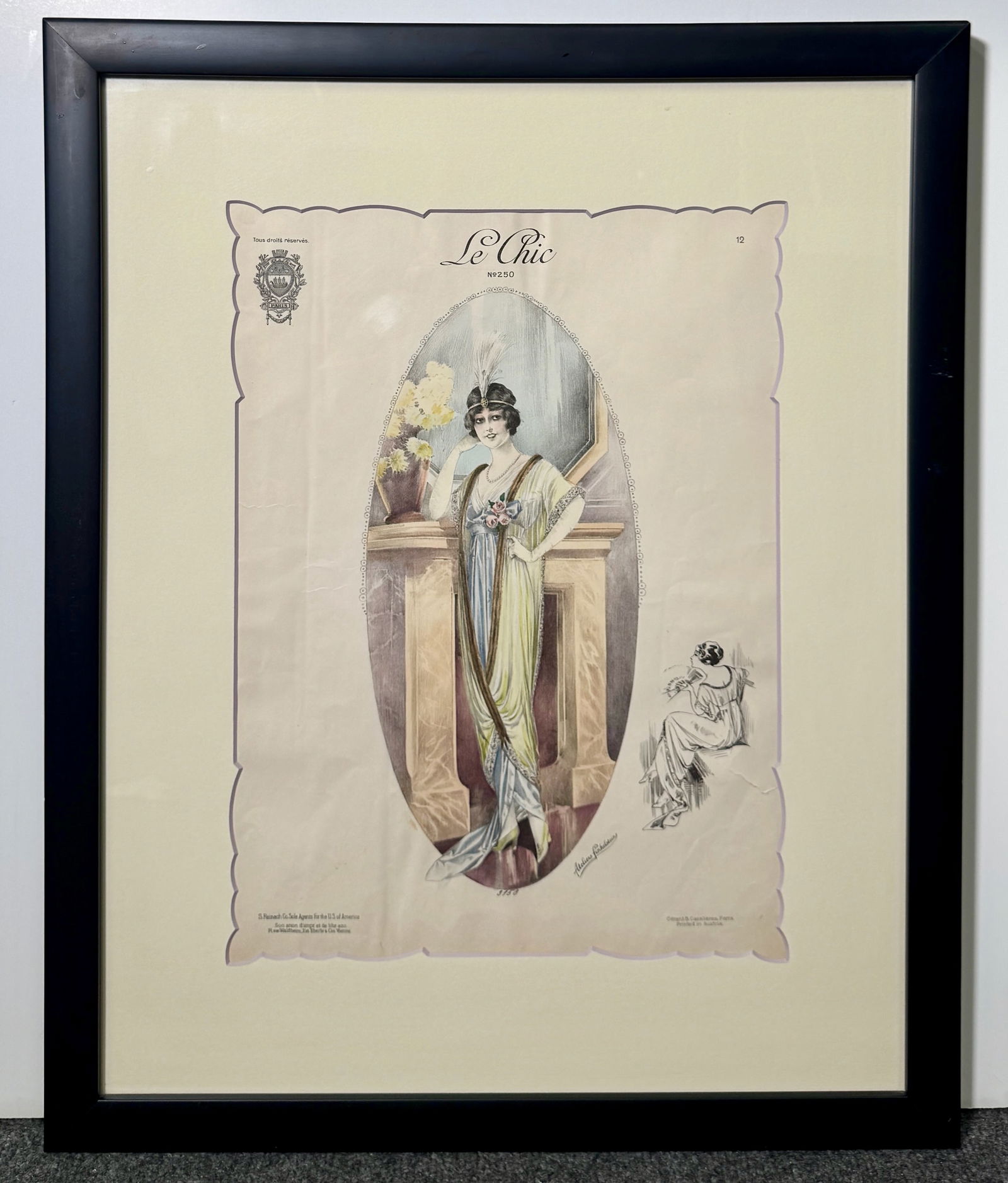 Framed Le Chic Magazine Print, No. 250 - 12 (1 of 4)