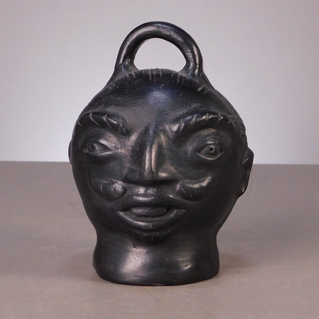 Black Clay Pottery Head Bank (1 of 6)