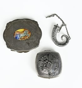 Antique Silver Vanity Lot