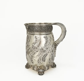 Moses Brown Ives Goddard Tiffany & Co Sterling Silver Pitcher, 1888
