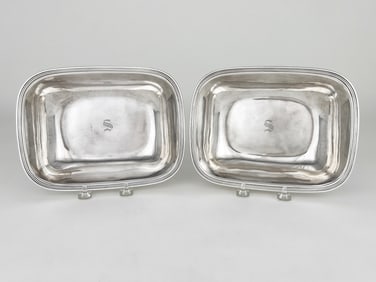 Pair of Tiffany & Co. Sterling Silver Serving Bowls