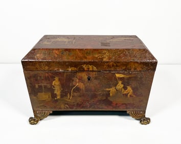 Victorian Chinoiserie Tea Caddy