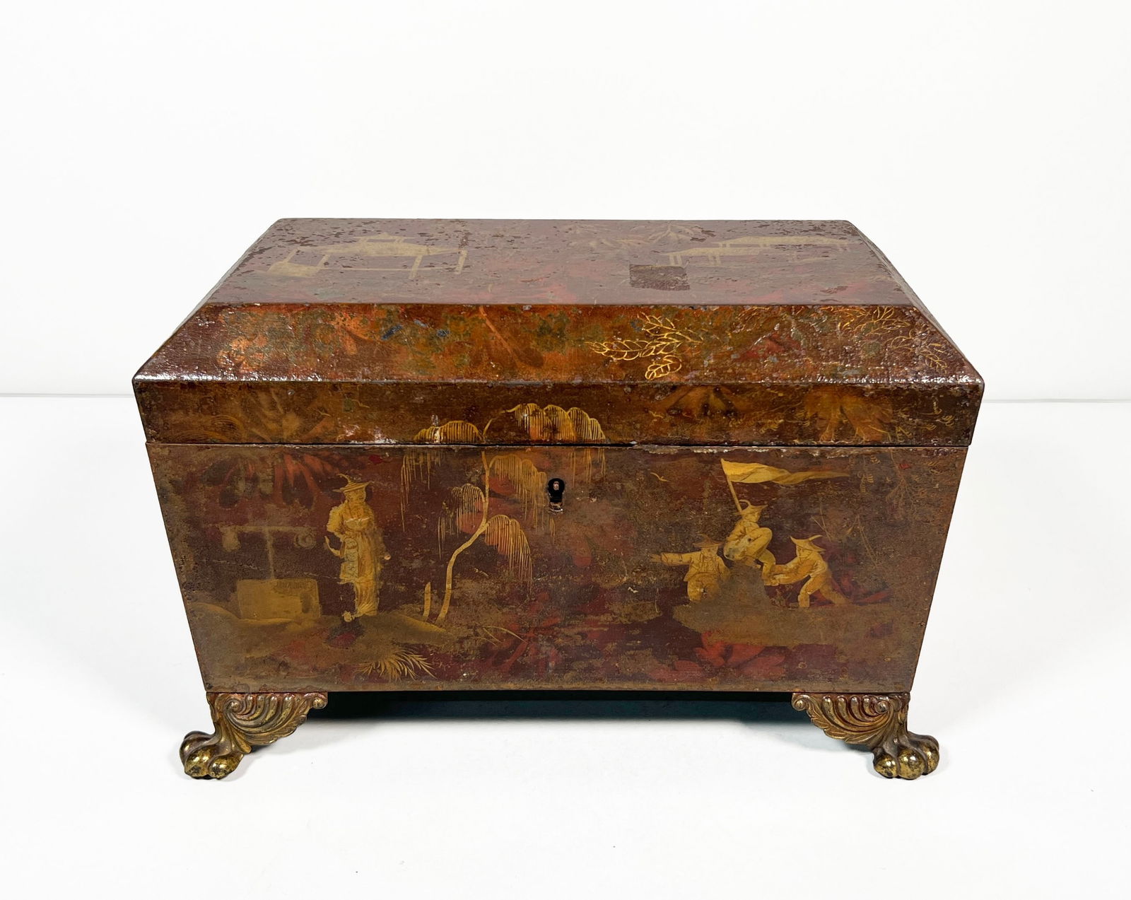 Victorian Chinoiserie Tea Caddy (1 of 5)