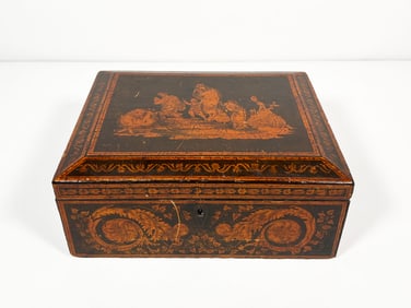 English 19th Century Penwork Box