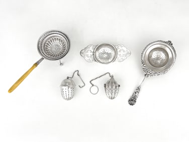 Sterling Silver Tea Accessories