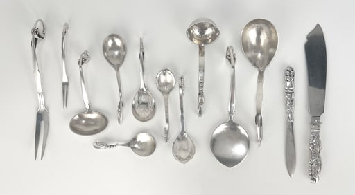 Danish Sterling Silver Utensil Group