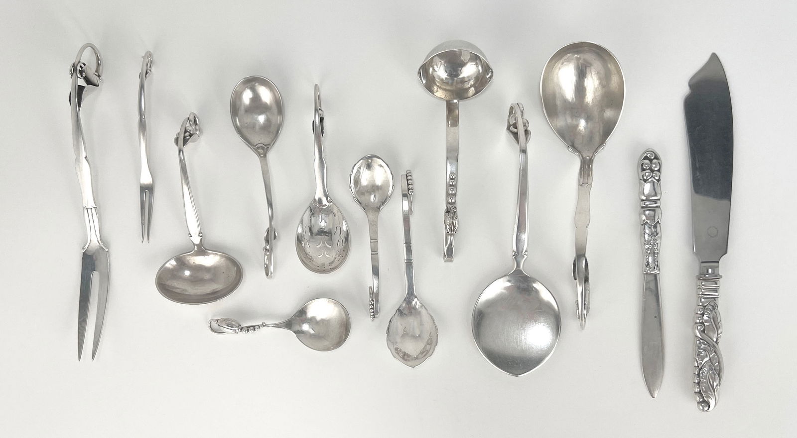 Danish Sterling Silver Utensil Group (1 of 5)