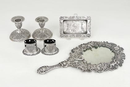 Group of Ornate Silver Objects