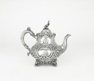 Victorian Robert Harper Sterling Silver Teapot