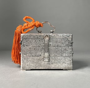 Japanese Meiji Period Sterling Jewelry Box