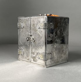 Japanese Sterling Silver Jewelry Box