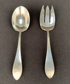 Arthur Stone Sterling Silver Salad Set