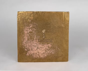 Gilt Ceramic Plaque Art
