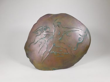 Reuben Nakian Bronze Disc 'Europa and Bull'