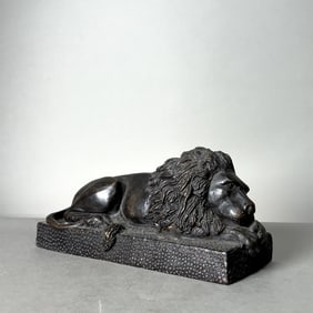 Victorian Cast Bronze Lion
