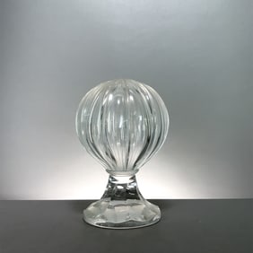 Cut Glass Footed Globe