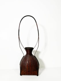 Bamboo Ikebana Basket by Ushu Noguchi