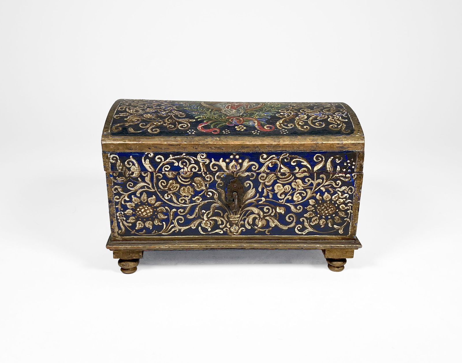 Hand-Painted Wooden Box with Religious Scene (1 of 8)