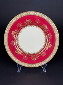 Set of 9 Minton for Tiffany & Co. Dinner Plates