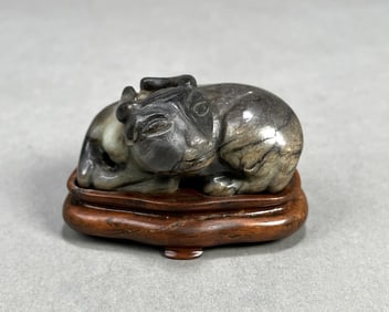 Early Chinese Carved Jade Water Buffalo