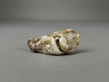 Chinese Carved Jade Fish