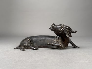 Chinese Bronze Mythical Qilin