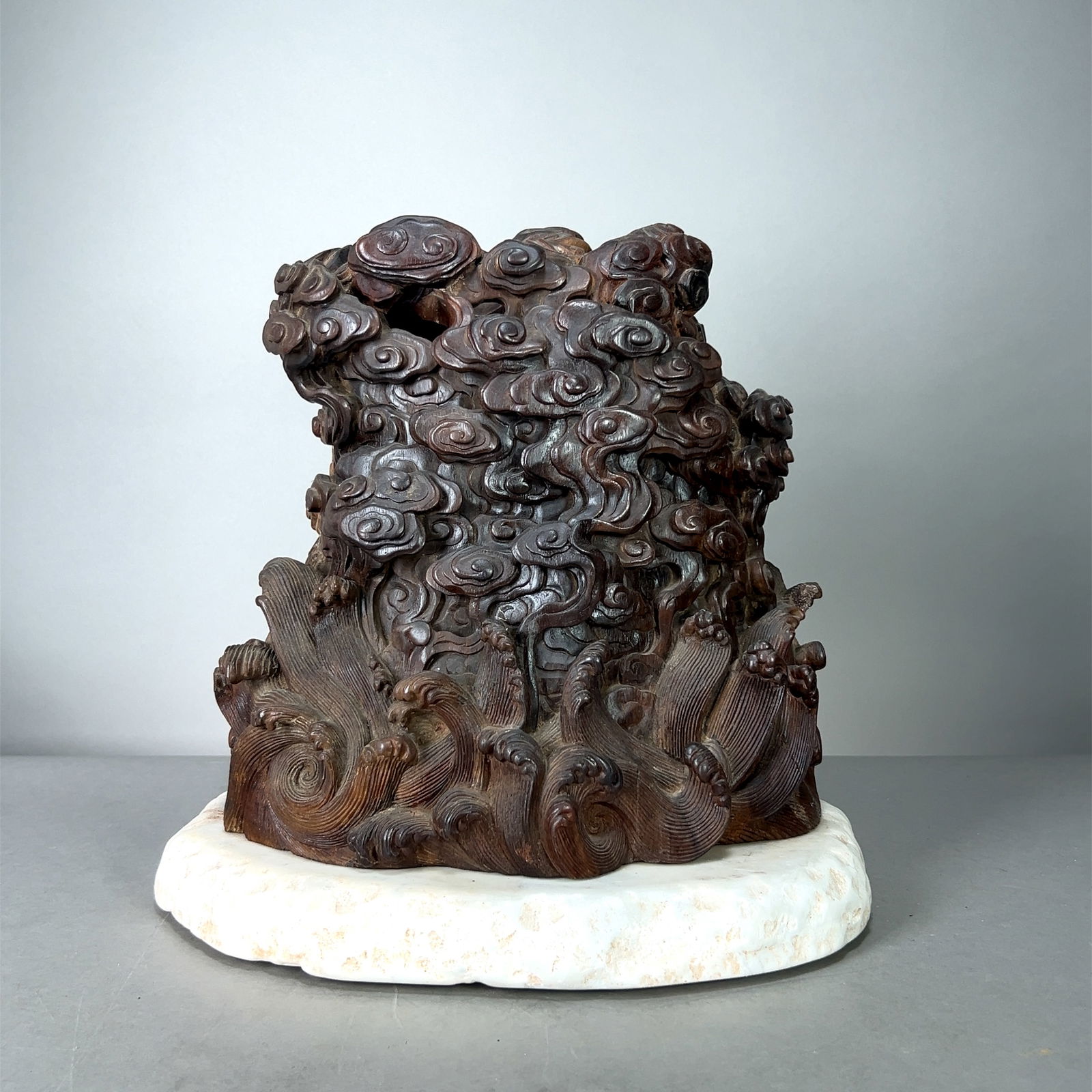 Early Chinese Large Carved Wood Element (1 of 12)