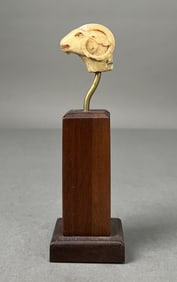 Persian Carved Ram Head
