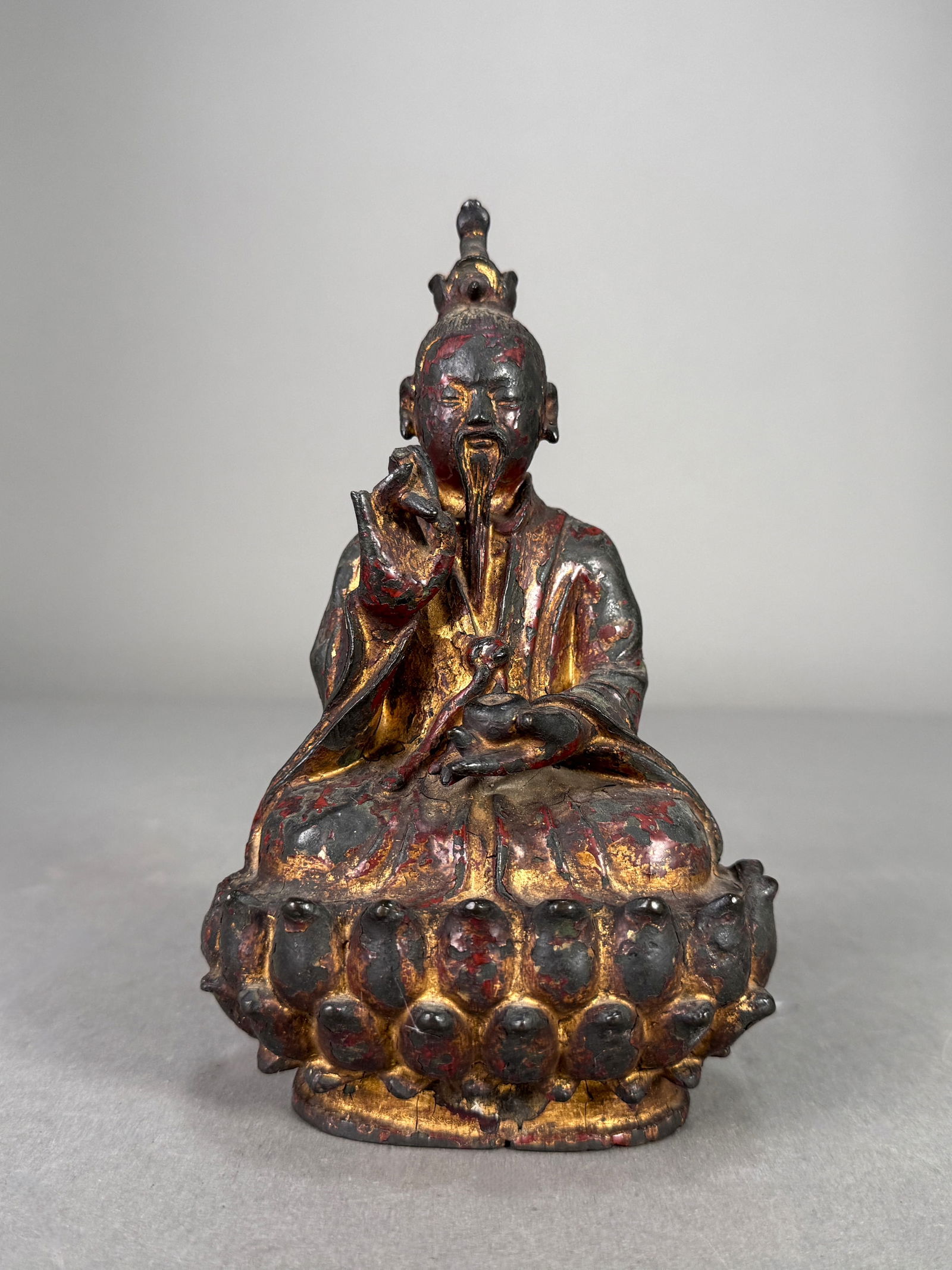 Antique Chinese Gilt Bronze Buddha Sculpture (1 of 7)