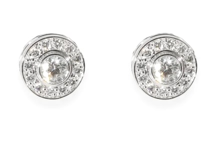 Tiffany & Co Platinum Mini Diamond Circlet Earrings